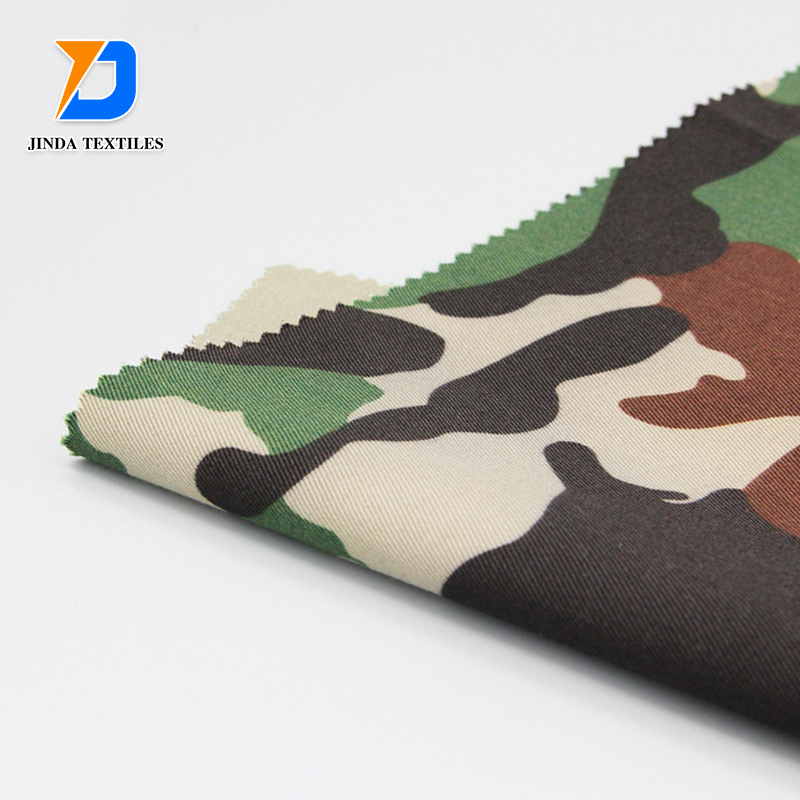 Камуфляжная ткань Jinda TC из полиэстера и хлопка с водонепроницаемой отделкой для камуфляжной формы