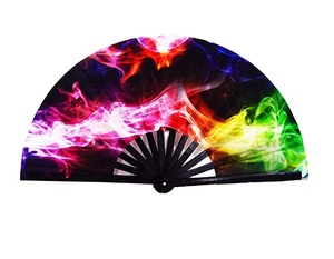 Abanico de Mano Chino de Bambú para Kung Fu y Tai Chi de 33 cm, Personalizado con Diseño Impreso, Ideal para Eventos - Product Image 3