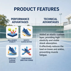 Système de revêtement de terrain de tennis en acrylique de qualité professionnelle, résistant aux intempéries, antidérapant - Product Image 3