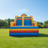 WINSUN Toboggan gonflable à une voie sur le thème du sport, personnalisé pour événements commerciaux, aire de jeux extérieure en PVC ignifuge certifiée CE, facile à installer