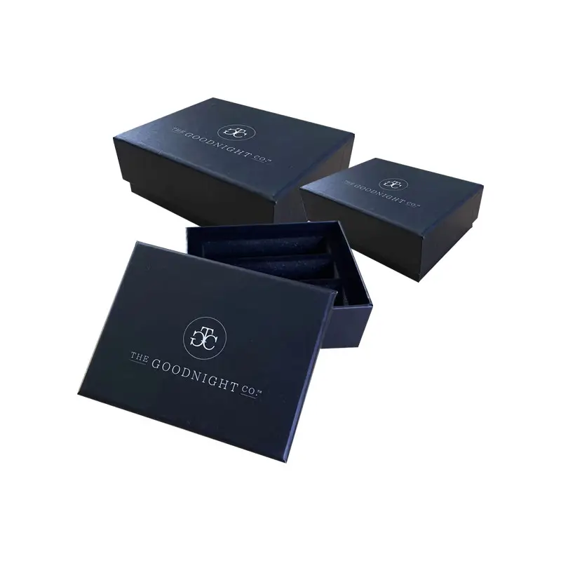 OEM vente en gros impression personnalisée Logo configuration personnalisée emballage boîtes en papier boîte noire emballage