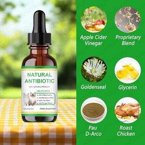 Les gouttes liquides antibiotiques naturelles Offres Spéciales aident avec anti-<span class=keywords><strong>inflammatoire</strong></span> pour le chat 60 Ml - Product Image 3
