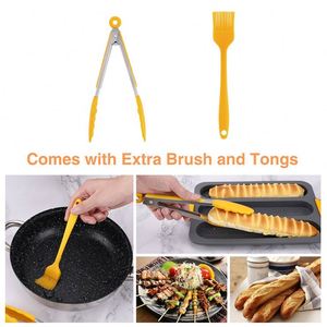 Top Seller Silicone Nonstick Baguette French Bread Mold Cake Mold <b>Baking</b> <b>Tray</b> Food Clip Oil Brush <b>Baking</b> Tool <b>Set</b> - Product Image 5