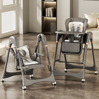 Top-<strong>Selling</strong> 5-in-1 Foldable <strong>Baby</strong> High Chair with Wheels <strong>Electric</strong> <strong>Swing</strong> Chair & Adjustable Height for Restaurant Use