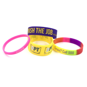 Pulseras de Silicona Personalizadas con Logotipo Grabado de 1 Pulgada, Sin Pedido Mínimo, Pulsera Elástica de Goma - Product Image 6