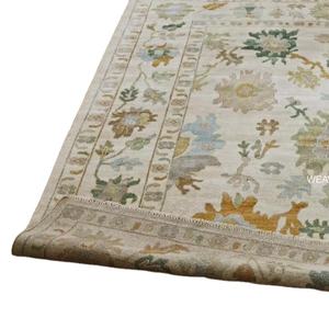 Tapis noué à la main moderne pour salon, chambre à coucher, salle à manger, tapis noué à la main de 8x10, 9x12, 10x14, tapis Oushak fait à la main - Product Image 1