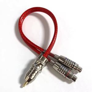 สาย RCA คุณภาพสูงจากโรงงาน ขายส่ง ความยาว 5 เมตร สำหรับเครื่องเสียงรถยนต์ สายถักป้องกันสัญญาณรบกวน ทองแดง - Product Image 2