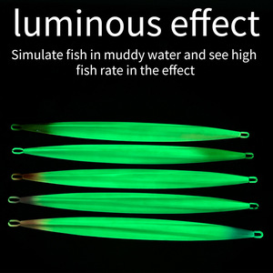 Señuelo de Pesca Profunda de 250g con Doble Anzuelo Luminoso para Pesca de Atún - Product Image 4