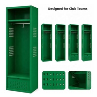 Loker Penyimpanan Peralatan Sepak Bola Logam Baja Berkualitas Tinggi untuk Ruang Ganti Klub Olahraga, OEM ODM Kustom, Tahan Lama