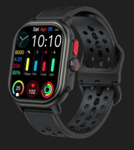 สมาร์ทวอทช์ 2025 หน้าจอ 2.06 นิ้ว รองรับการโทรผ่านบลูทูธ กันน้ำระดับ IP68 ตรวจสอบสุขภาพ ระบบระบุตำแหน่ง GPS นาฬิกาออกกำลังกายหลายโหมด - Product Image 2