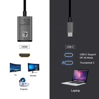 USB C a HDMI adaptador hembra USB tipo C a HDMI Cable de 15CM/6 pulgadas Thunderbolt 3 MacBook Pro superficie libro de Samsung