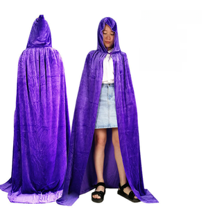 Disfraz de Halloween para niños adultos negro Pleuche vampiro <span class=keywords><strong>muerte</strong></span> capa - Product Image 4