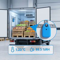 Perekam Data Suhu dan Kelembapan ABS IP65 Sensor Tahan Air Ble Thermo-hygrometer Logger Termometer