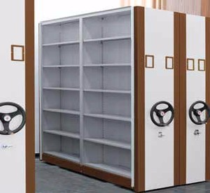 Estantes Móveis de Alta Densidade para Bibliotecas Universitárias, Sistema de Estantes Móveis, Mobiliário para Bibliotecas - Product Image 2