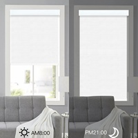 Persianas Enrollables Motorizadas Inteligentes con Control Remoto WiFi Automático Google Tuya, Batería de Litio Recargable para Ventanas