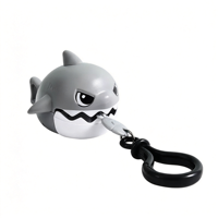 Pendentif Requin à Cordon Rétractable Anti-Stress - Grand Poisson Mange Petit Poisson, Porte-clés Créatif pour Sac