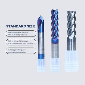 Outils de coupe personnalisés pour machines CNC : Fraise à queue en carbure pour rainures en T avec revêtement AITiN et Tin, support ODM et OEM - Product Image 1