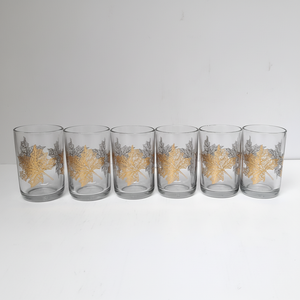 Tasse en verre à thé de style arabe marocain de 150ml avec impression or transparente et verres traditionnels avec boîte de couleur - Product Image 1
