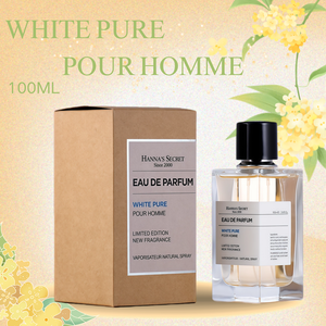 HN Best Selling Simple Design 100ml Parfum pour <span class=keywords><strong>homme</strong></span> aux fragrances riches WHITE PURE Vaporisateur naturel pour le marché des parfums masculins africains - Product Image 1