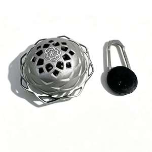 Quemador de Incienso Metálico con Forma de Flor de Loto, Difusor de Aromaterapia Portátil, Ambientador para el Hogar y Yoga - Product Image 1