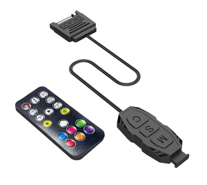 คอนโทรลเลอร์ไร้สาย ARGB 5V 3 พินสำหรับฮับมินิ RGB เคสคอมพิวเตอร์ตั้งโต๊ะพัดลม LED หม้อน้ำแบบวางซ้อนกันได้ - Product Image 1