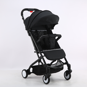 Carriola Plegable de Aluminio Ligera con un Botón, Cinturón de Seguridad de 5 Puntos, para Bebés, con Barra - Product Image 1