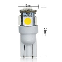 T10 5050 5SMD Super White LED Lámpara de coche 194 168 W5w T10 5Led Bombilla de estacionamiento Auto Wedge Liquidación Lámpara interior Nueva matrícula
