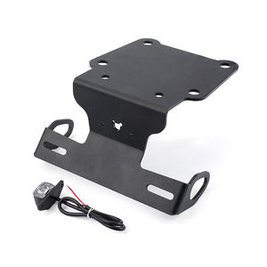 Soporte Universal para Placa de Matrícula Trasera de Motocicleta Yamaha Tenere 700, de Acero Inoxidable Negro, Marco para Placa de Matrícula de Motocicleta - Product Image 1
