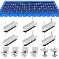 Ensemble de pistes de support solaire en alliage d'aluminium en forme de U Produit de services de forgeage