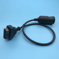 OBD1 a OBD2 Cable adaptador de diagnóstico de 6 pines Protocolo J1708 Lector de código de camión compatible