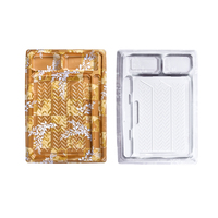 Sunzza-Assiettes Alimentaires Jetables en Plastique, Plateaux à Sushi, Conteneur Japonais à Emporter, Boîte à Sushi Togo, Paquet