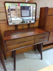 <span class=keywords><strong>Coiffeuse</strong></span> en bois massif pour petites chambres, style <span class=keywords><strong>scandinave</strong></span>, unité de rangement minimaliste avec miroir intégré - Product Image 4