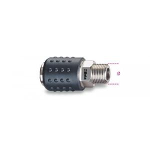 BETA - 019170001 Acopladores rápidos de bola universales con goma a prueba de golpes (paquete múltiple)-ACCESORIOS DE HERRAMIENTAS DE AIRE EAN 8014230105116 - Product Image 1