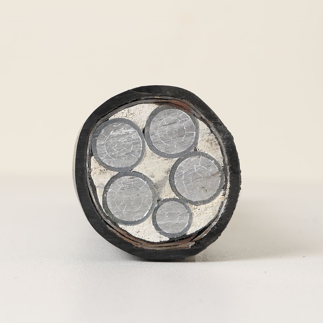 Aluminum/Aluminum Alloy Conductor 5 Cores LV Power Cable XLPE/PVC Insulated LV Cable Steel Tape Armored Low Voltage Cable