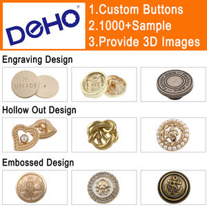 Boutons OEM ODM personnalisés avec logo, en laiton, alliage de zinc, acier inoxydable, écologiques, dorés, gravés, lavables, à <span class=keywords><strong>pression</strong></span>, à tige - Product Image 3