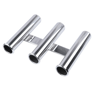 Support de canne à pêche en acier inoxydable à 3 tubes pour cannes à pêche embarquées - Product Image 2