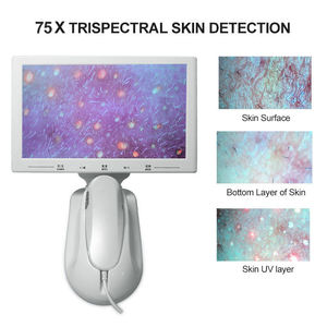Detecção Inteligente 200x Detecção De Superfície De Pele Scalp Analyzer USB Cabelo E Pele Tester Máquina De Teste De Cabelo