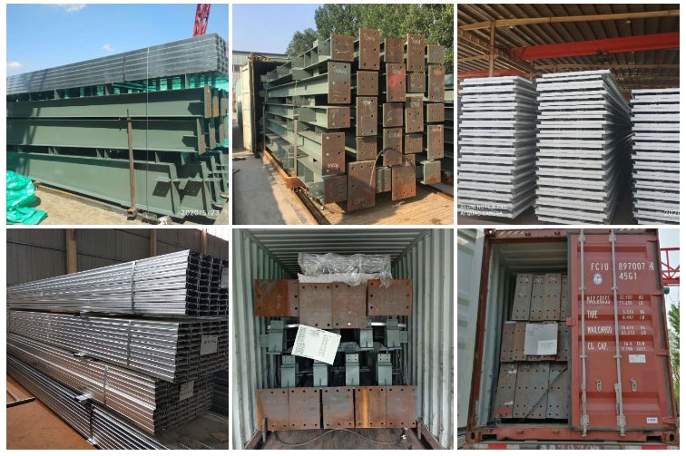 Prefabricated Steel Structure Metal Shed Warehouse With GB Q235/Q355B Grade