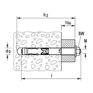 FISCHER - 46842 Cheville en acier haute performance FH II B avec boulon fileté-EAN 4006209468425 ANCHORS ANCRAGES MÉCANIQUES - Product Image 4