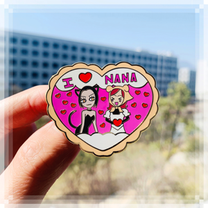 Fabricant en gros, épingle en émail, revers en métal moulé sous pression, Badge en or 3d I Love anna Anime Figure, épingle en émail doux dur personnalisé - Product Image 1