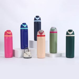 Botella de Agua OW2 Personalizada de 20oz, 24oz, 32oz, Aislada al Vacío, de Acero Inoxidable, con Asa y Pajita, Antiderrames, Doble Uso, Libre de BPA, para Gimnasio y Camping - Product Image 2