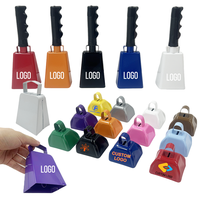 Mini cloche en métal pour événements sportifs, cloche en acier avec poignée, cloche pour événements sportifs