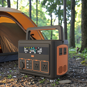 Estação de Energia Portátil Lezet de Grande Capacidade com Bateria de Íon de Lítio, Controle Remoto, Carregamento Sem Fio, Porta RV, Tipo C, Painel Solar/Carro/Gás/AC - Product Image 1