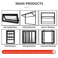 Ventanas plegables panorámicas de estilo minimalista, correderas de aluminio, personalizadas