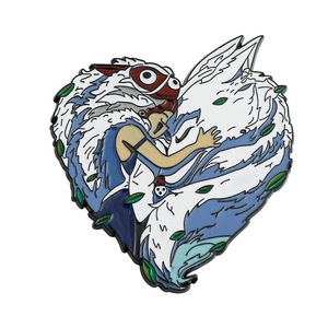 5000 tipos de broches de metal esmaltado para sombrero y cuello con logotipos de la serie de anime japonés Hayao Miyazaki: Totoro y Princesa <span class=keywords><strong>Mononoke</strong></span> - Product Image 3