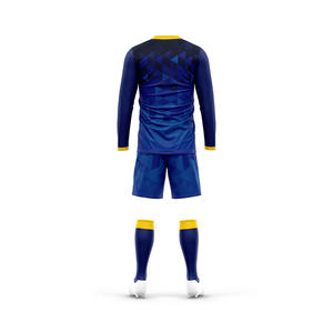 Seragam Jersey Sepak Bola Sublimasi Desain Kustom Lengan Panjang Kaos Camiseta De Futbol - Product Image 2