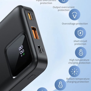 Batterie externe portable personnalisée 22,5 W avec affichage numérique, 10000 mAh, 20000 mAh, 30000 mAh, Power Bank pour téléphone - Product Image 4