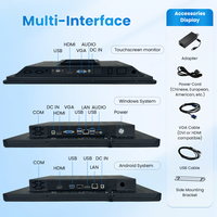 Yingtouch Monitor Industrial de 100 Pulgadas, Panel PC Android Integrado, Tableta Resistente de Montaje en Pared, Panel Táctil, Computadora Todo en Uno