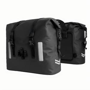 Sacoche de Selle de <span class=keywords><strong>Moto</strong></span> Étanche 500D PVC pour Porte-Bagages Arrière, Réfléchissante, Extensible, pour Transport et Rangement en Cyclisme et Tourisme - Product Image 1