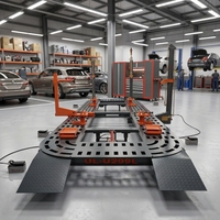 Machine de réparation de châssis de voiture robuste, construction métallique, table de travail 6000, banc de redressage de carrosserie automobile pour l'entretien automobile